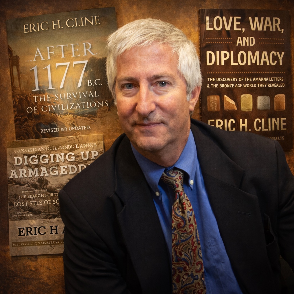 Eric H. Cline with his published books